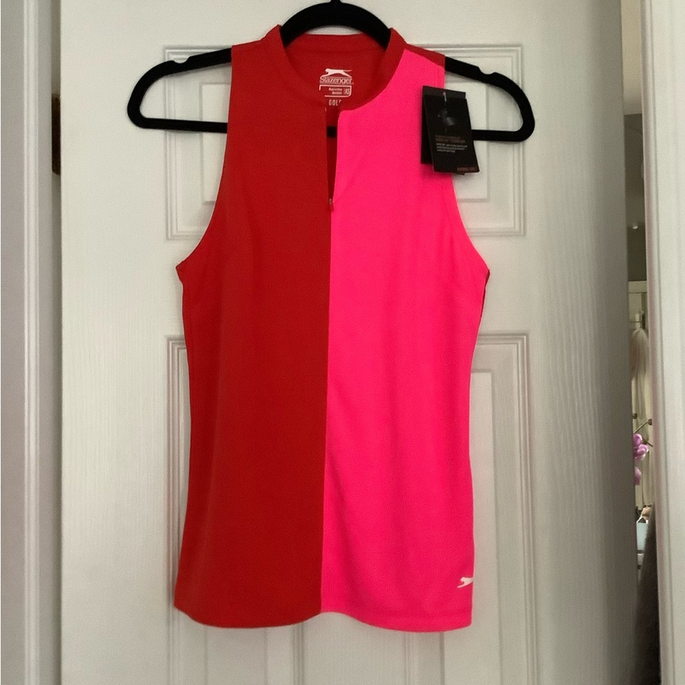 Slazenger Women's Red and Pink Tank Top